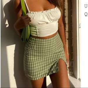 Princess Polly Miss Sally Mini Skirt Green